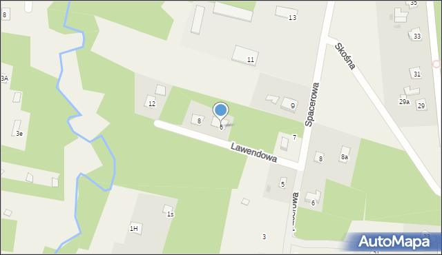 Cieksyn, Lawendowa, 6, mapa Cieksyn