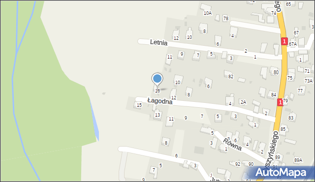 Cisiec, Łagodna, 16, mapa Cisiec