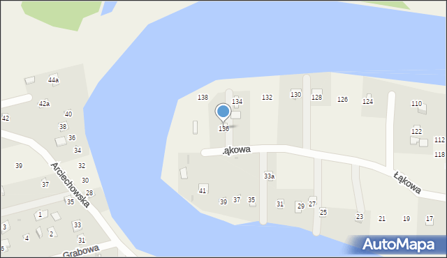 Cupel, Łąkowa, 136, mapa Cupel