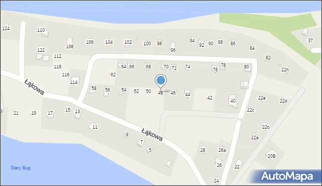 Cupel, Łąkowa, 48, mapa Cupel