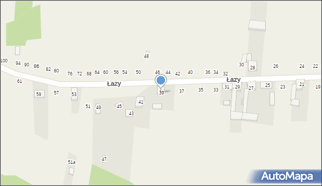 Cynków, Łazy, 39, mapa Cynków