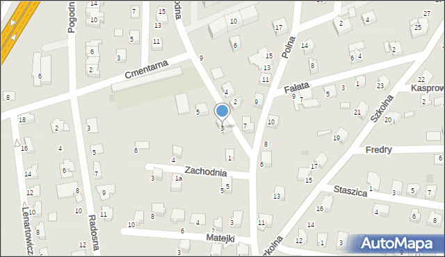 Czechowice-Dziedzice, Łagodna, 3, mapa Czechowic-Dziedzic