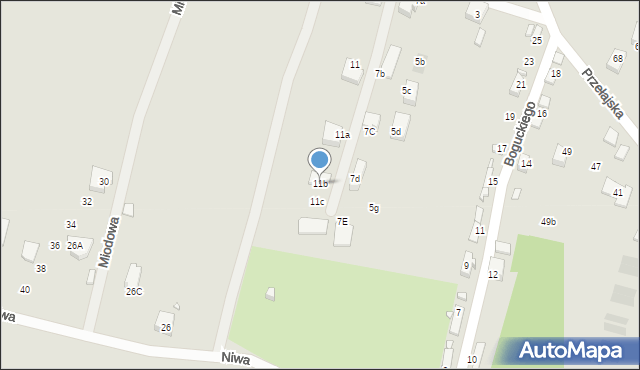 Czeladź, Łączkowa, 11b, mapa Czeladź