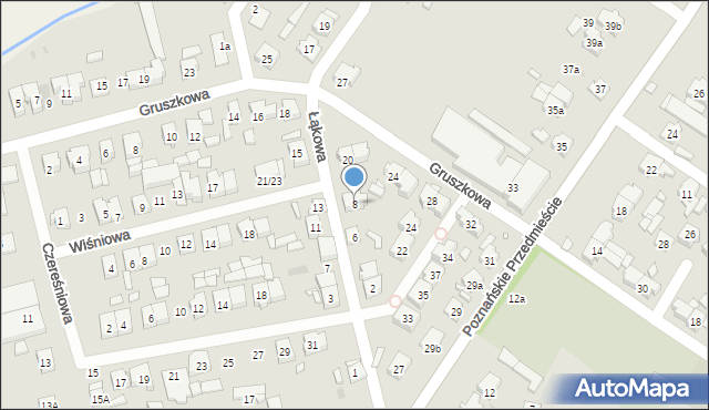 Czempiń, Łąkowa, 8, mapa Czempiń