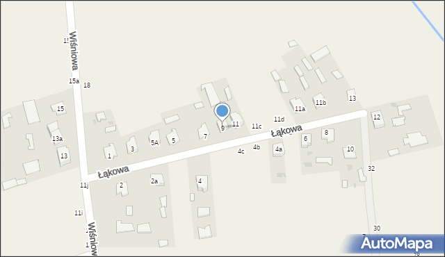 Czeremcha, Łąkowa, 9, mapa Czeremcha