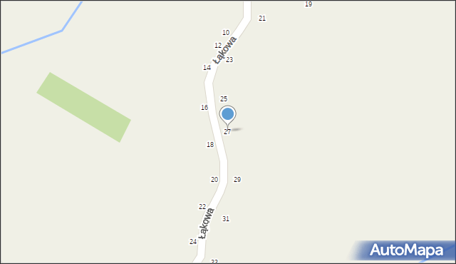 Czernichów, Łąkowa, 27, mapa Czernichów
