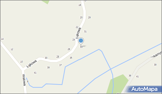 Czernichów, Łąkowa, 33, mapa Czernichów