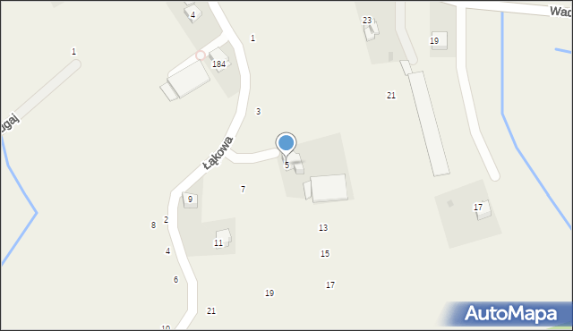 Czernichów, Łąkowa, 5, mapa Czernichów