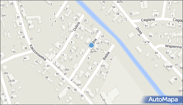 Częstochowa, Ładna, 10, mapa Częstochowy