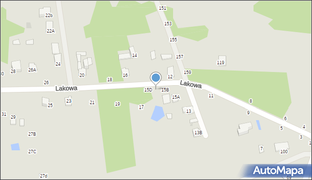 Częstochowa, Lakowa, 15C, mapa Częstochowy