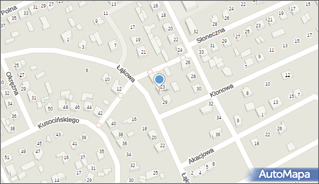 Czyżew, Łąkowa, 27, mapa Czyżew