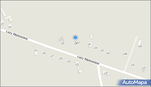 Dąbrowa Górnicza, Łazy Błędowskie, 128, mapa Dąbrowa Górnicza