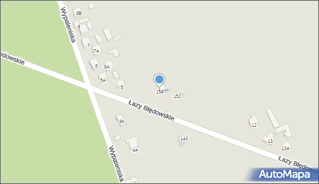 Dąbrowa Górnicza, Łazy Błędowskie, 154, mapa Dąbrowa Górnicza