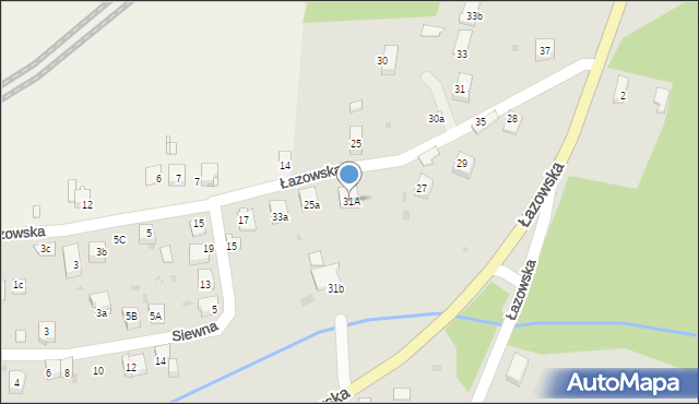 Dąbrowa Górnicza, Łazowska, 31A, mapa Dąbrowa Górnicza