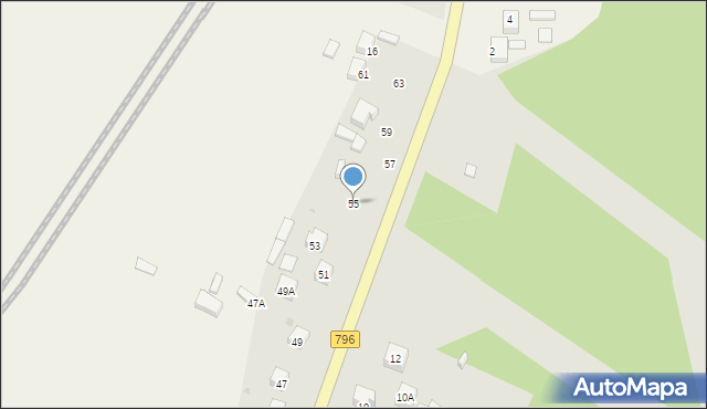 Dąbrowa Górnicza, Łazowska, 55, mapa Dąbrowa Górnicza