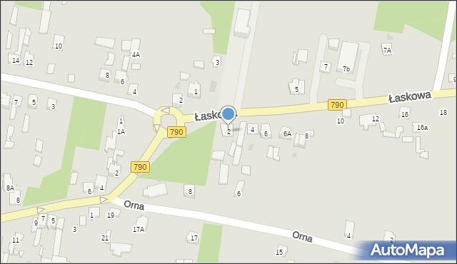 Dąbrowa Górnicza, Łaskowa, 2, mapa Dąbrowa Górnicza