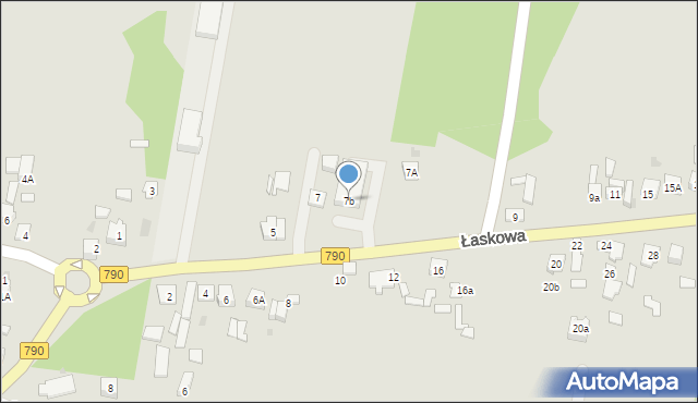 Dąbrowa Górnicza, Łaskowa, 7b, mapa Dąbrowa Górnicza