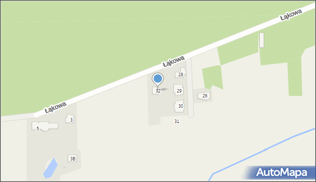 Dąbrówka, Łąkowa, 32, mapa Dąbrówka