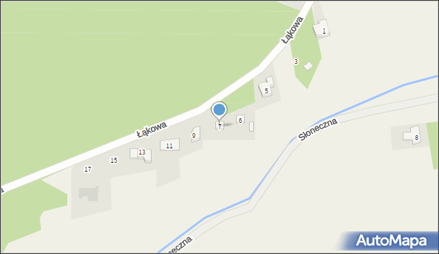 Dąbrówka, Łąkowa, 7, mapa Dąbrówka