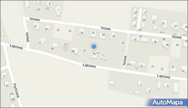 Dąbrówka Tczewska, Łąkowa, 16, mapa Dąbrówka Tczewska