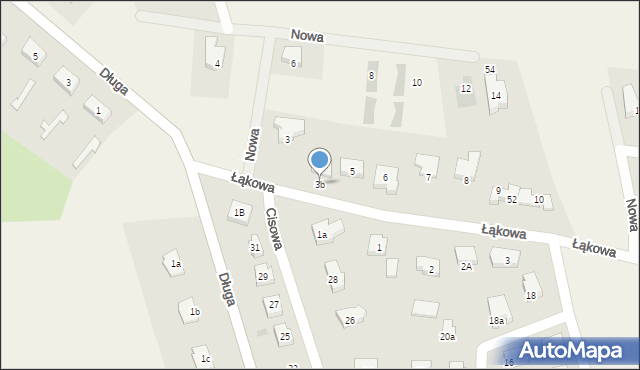 Dąbrówka Tczewska, Łąkowa, 3b, mapa Dąbrówka Tczewska
