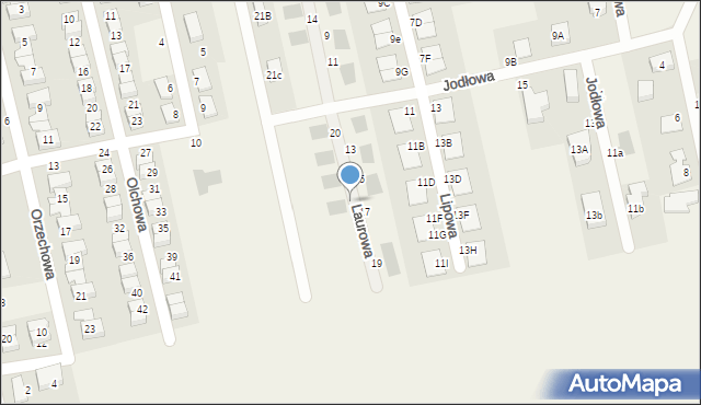 Długołęka, Laurowa, 26, mapa Długołęka