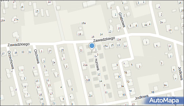 Długołęka, Laurowa, 4, mapa Długołęka