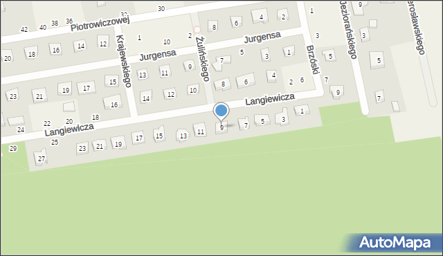 Dobra-Nowiny, Langiewicza Mariana, gen., 9, mapa Dobra-Nowiny