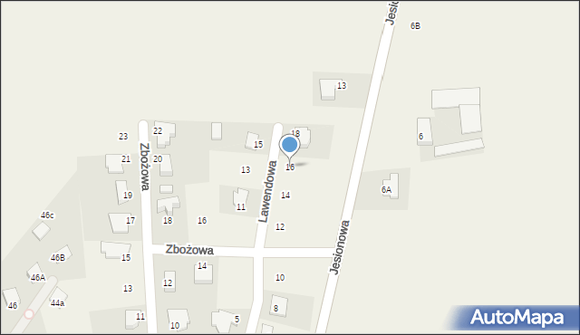 Dobrcz, Lawendowa, 16, mapa Dobrcz