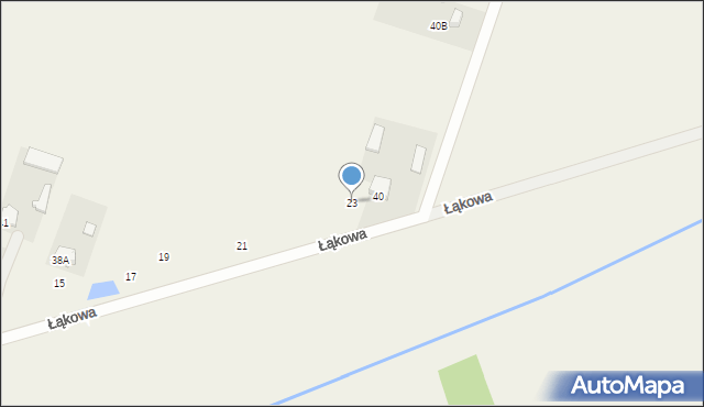 Dobrzyniec, Łąkowa, 23, mapa Dobrzyniec