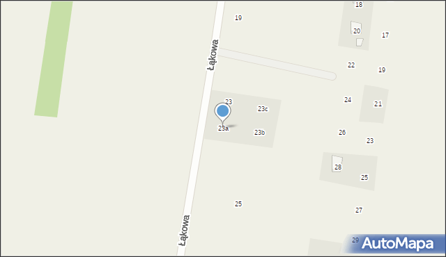 Dobrzyniewo Duże, Łąkowa, 23a, mapa Dobrzyniewo Duże
