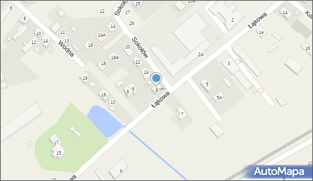 Dopiewo, Łąkowa, 4, mapa Dopiewo