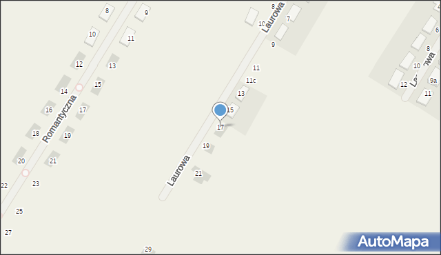 Dosin, Laurowa, 17, mapa Dosin