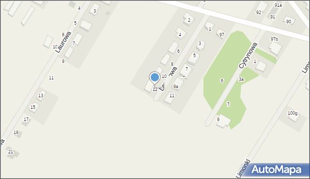 Dosin, Lazurowa, 12, mapa Dosin