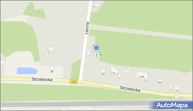 Drezdenko, Łączna, 2, mapa Drezdenko