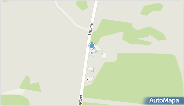 Drezdenko, Łączna, 8, mapa Drezdenko