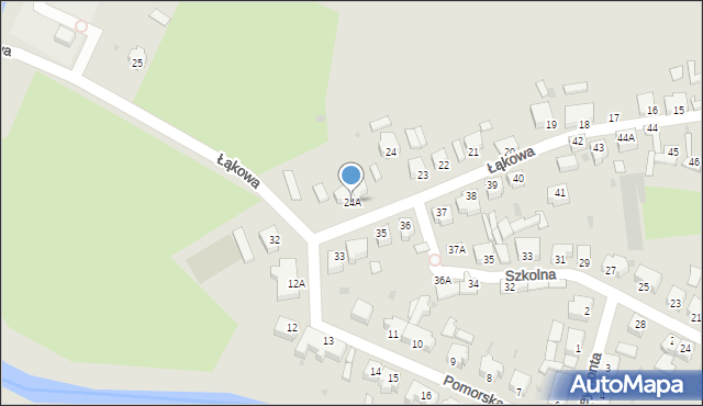 Drezdenko, Łąkowa, 24A, mapa Drezdenko