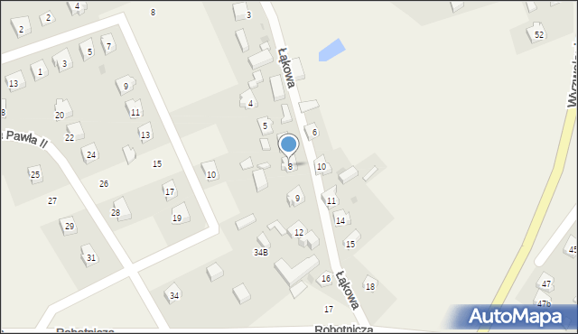 Dziemiany, Łąkowa, 8, mapa Dziemiany