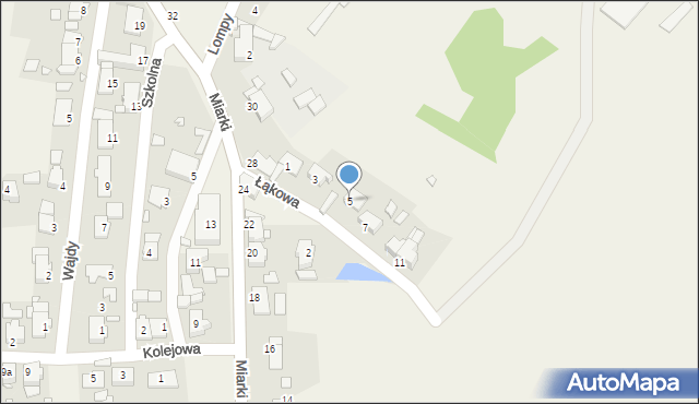 Dziewkowice, Łąkowa, 5, mapa Dziewkowice