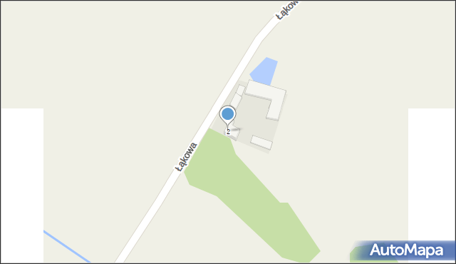 Gąsewo Poduchowne, Łąkowa, 2, mapa Gąsewo Poduchowne