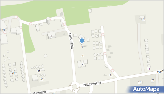 Gąski, Latarników, 6, mapa Gąski