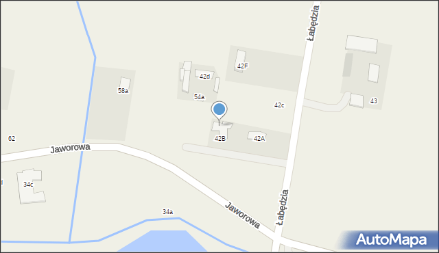 Gawartowa Wola, Łabędzia, 59, mapa Gawartowa Wola