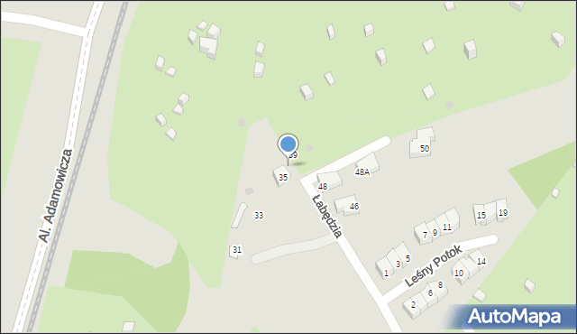 Gdańsk, Łabędzia, 37, mapa Gdańska