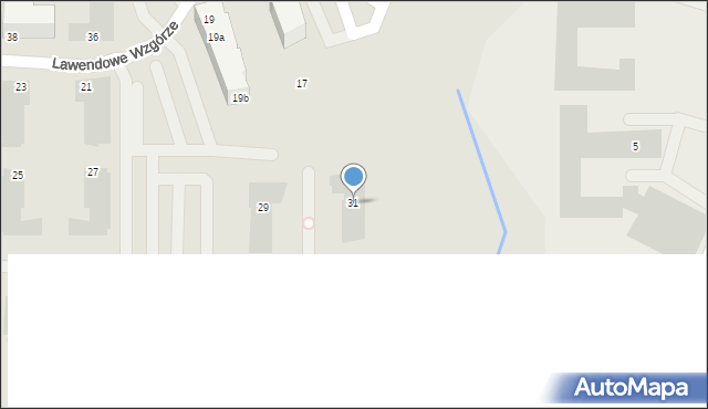 Gdańsk, Lawendowe Wzgórze, 31, mapa Gdańska