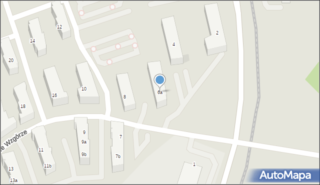 Gdańsk, Lawendowe Wzgórze, 6a, mapa Gdańska