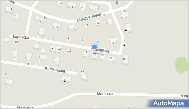 Gdańsk, Łapalicka, 22, mapa Gdańska