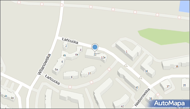 Gdańsk, Łańcucka, 12, mapa Gdańska