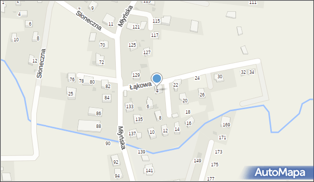 Gdów, Łąkowa, 4, mapa Gdów