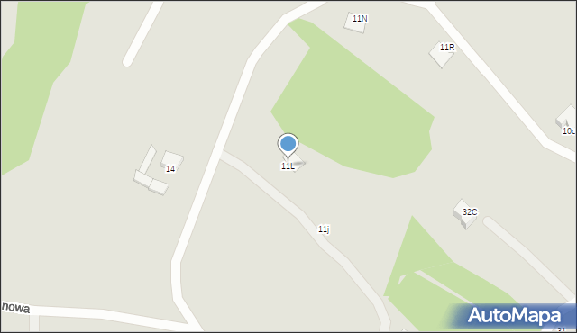 Gdynia, Łanowa, 11L, mapa Gdyni
