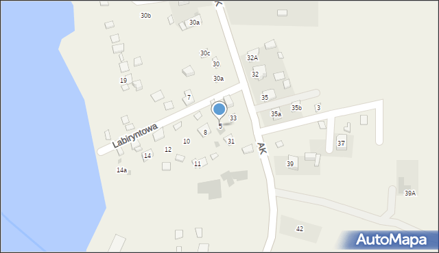 Giewartów, Labiryntowa, 5, mapa Giewartów